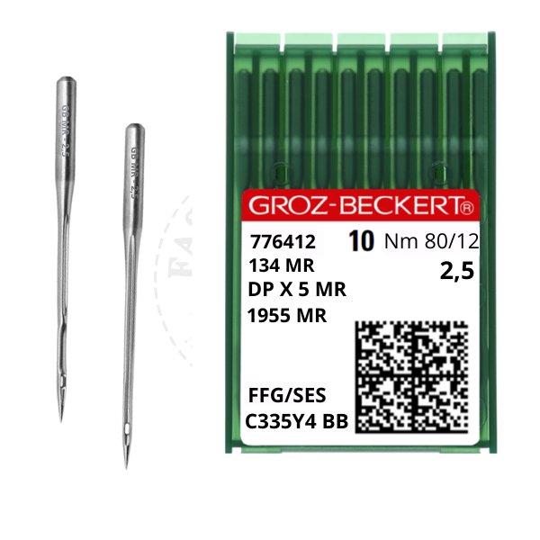 Agulha Groz Beckert Reta Cabo Grosso DPx5 Nº12 MR