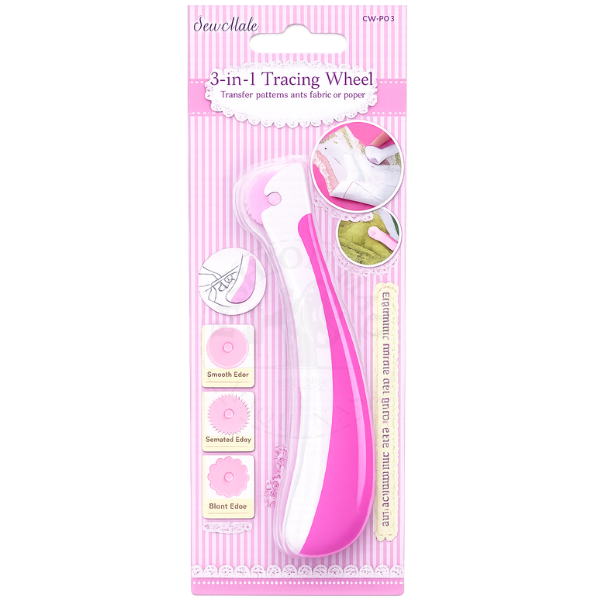 Marcador de Tecido Manual Sew Mate 3 em 1 - Marca, Vinca e Transfere Molde