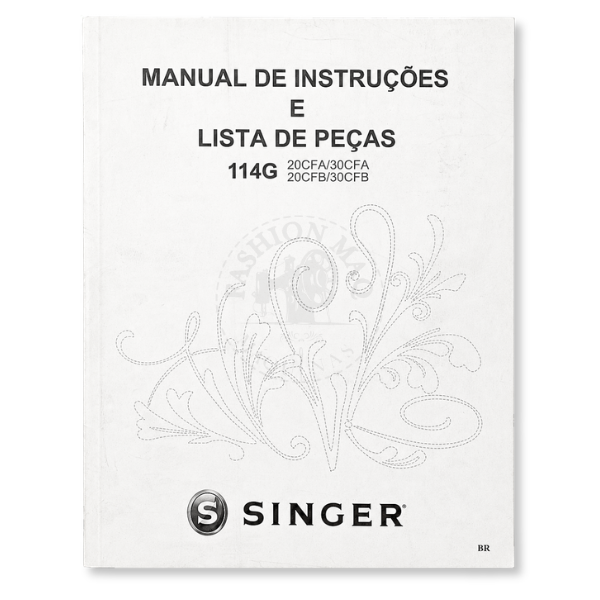 Manual de Máquina de Costura Reta Industrial Singer 114G Original