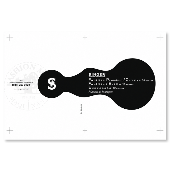 Manual de Máquina de Costura Doméstica Singer Facilita Premium / Expressão / Estilo / Criativa Original