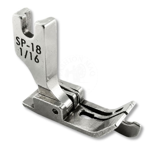 Calcador de Pesponto Para Reta Industrial de Metal com Guia Direito 1/16 (2mm)
