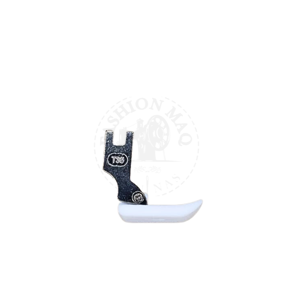 Calcador Reta Industrial Teflon Branco Fechado T35PW