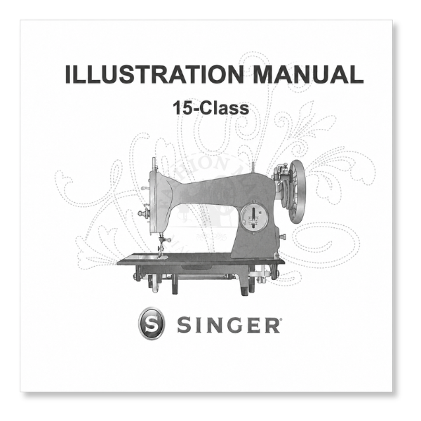 Manual de Máquina de Costura Doméstica Singer 15C Original