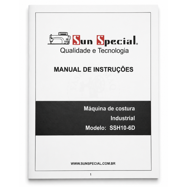 Manual de Máquina de Costura Overloque Semi-industrial Sun Special SSH10-6D