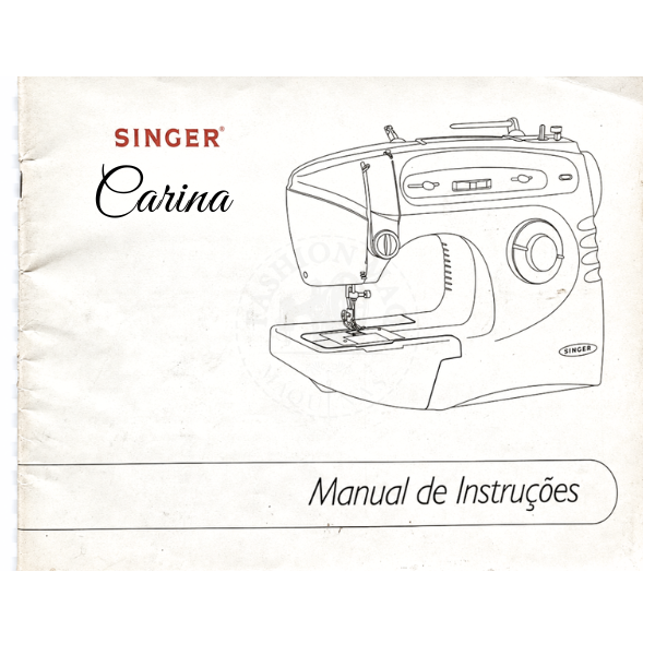 Manual de Máquina de Costura Doméstica Singer Carina Original
