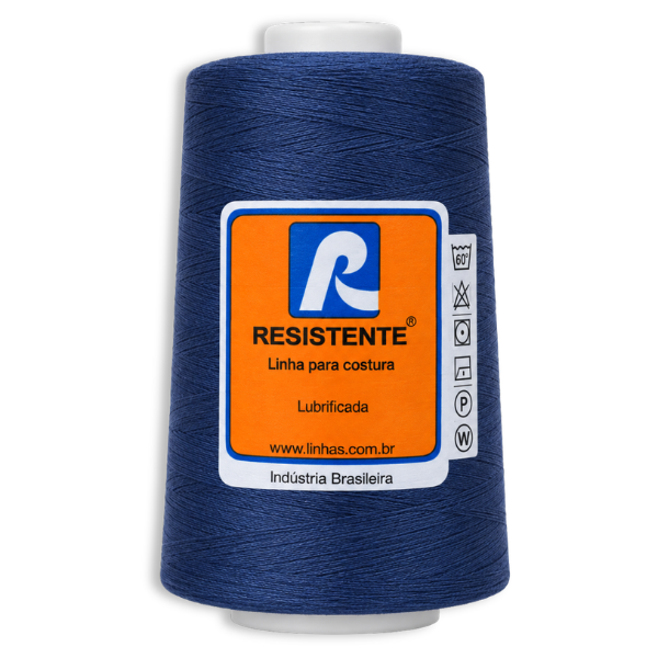 Linha Resistente 013/80 Azul Marinho Tex 40 5000m para Máquina Picueta 100% Poliéster