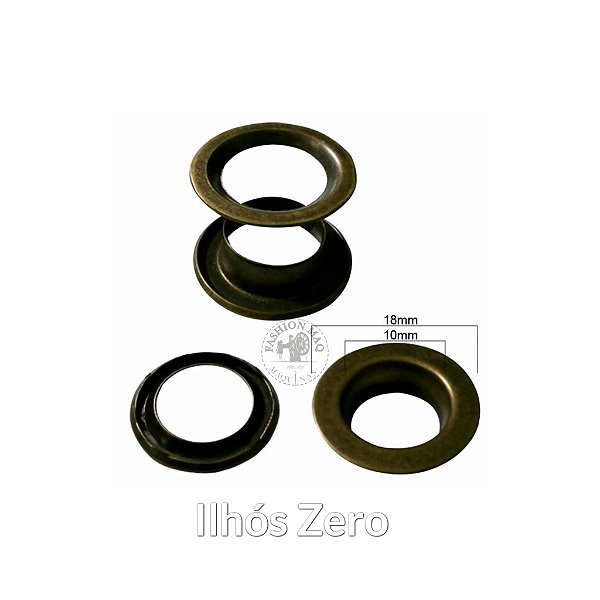 Ilhós Zero Ouro Velho C/50Un