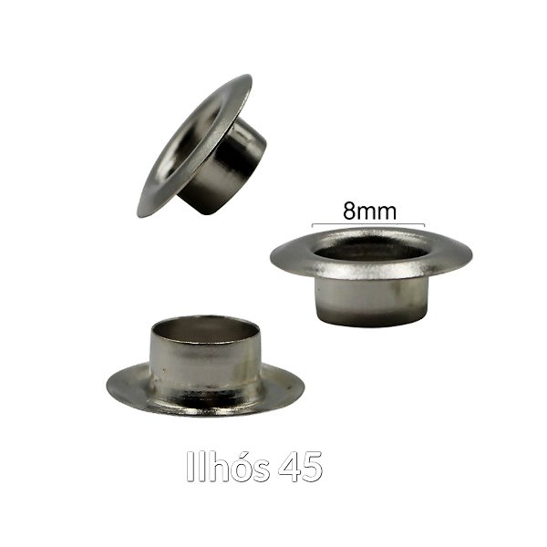 Ilhos 45 Prata C/ 50un