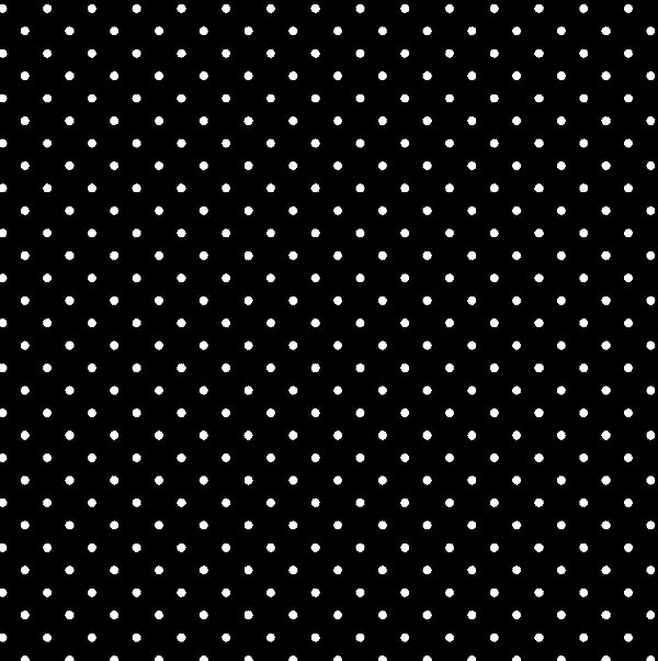 Tecido Tricoline 100% Algodão Poá Branco C/ Fundo Preto - Metro