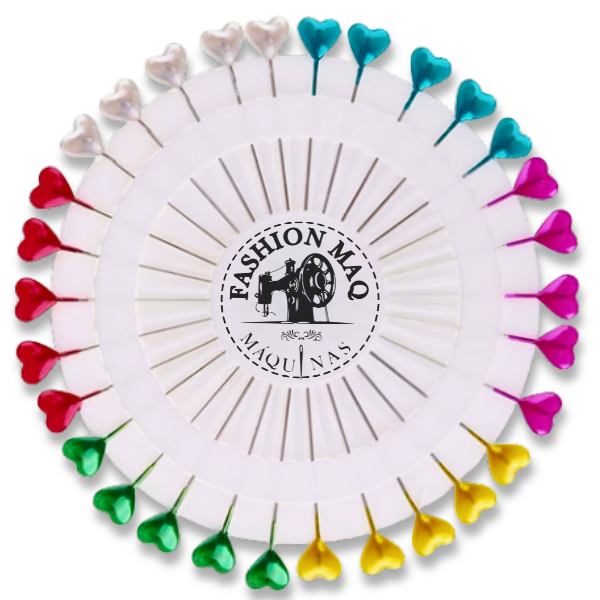 PROMOÇÃO!!! Alfinete Cabeça de Coração Grande 55mm Disco com 30 Unidades