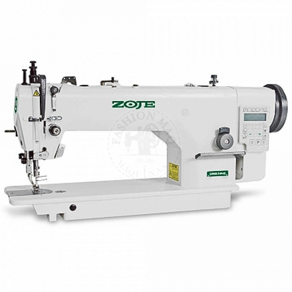 Máquina de Costura Industrial Reta Zoje 0303 Eletrônica 220V com Transporte Duplo para Tecidos Pesados