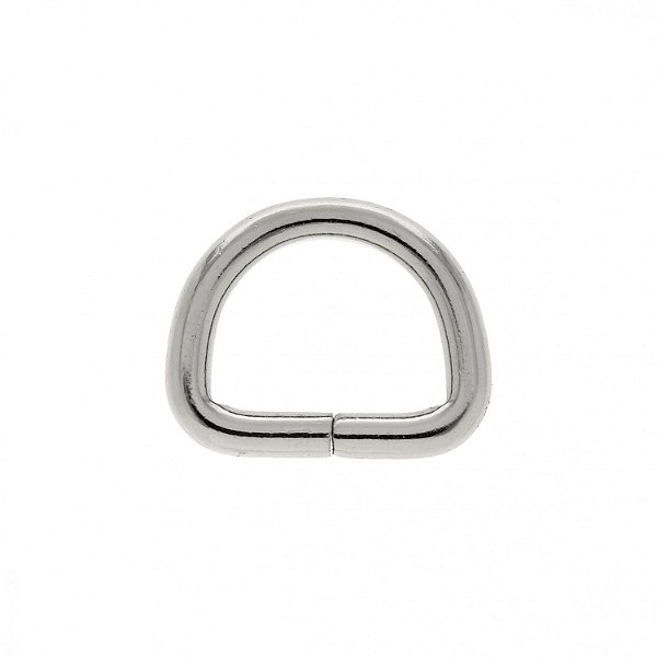 Meia Argola Prata 10Mm