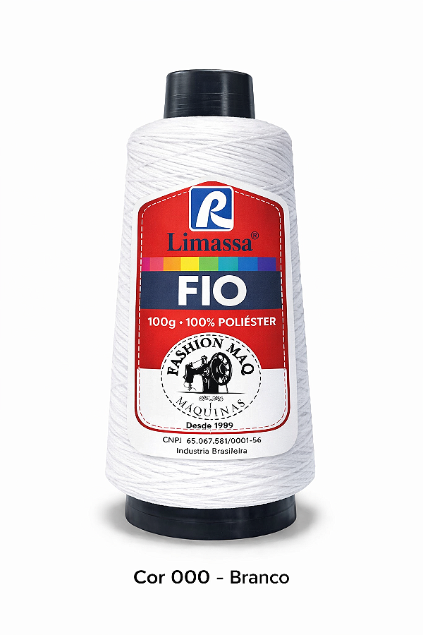 Fio Resistente Cor 000 Branco Cru 100g Marca Resistente 100% Poliéster