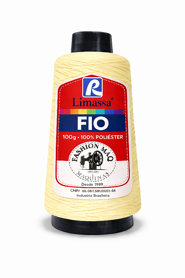Fio Resistente Cor 001 Amarelo Bebê 100g Marca Resistente 100% Poliéster#