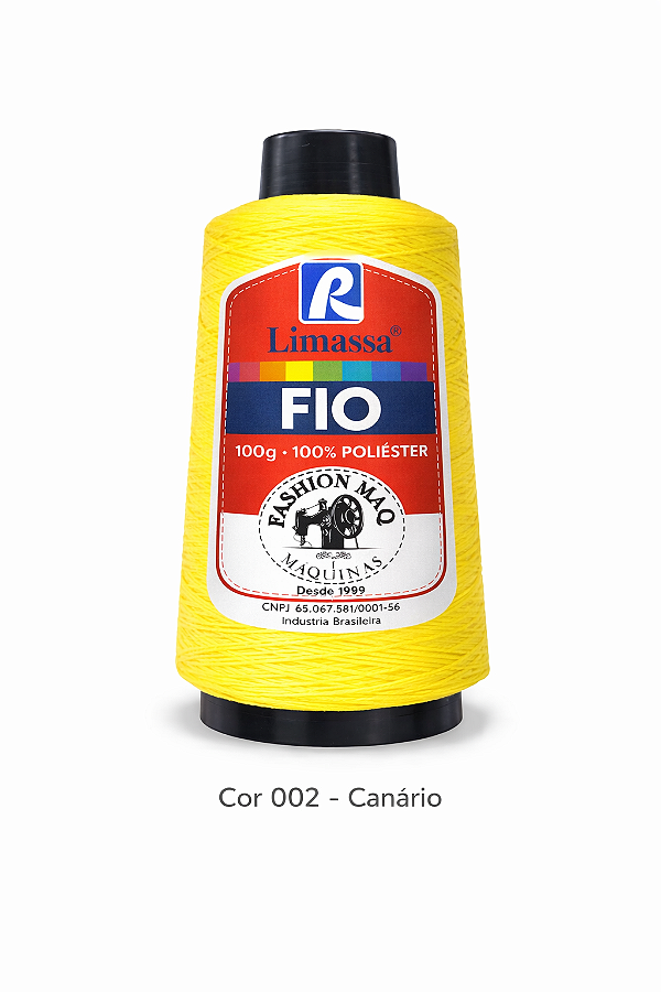 Fio Resistente Cor 002 Canário 100g Marca Resistente 100% Poliéster