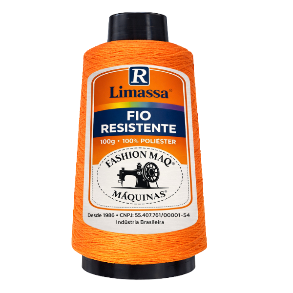 Fio Resistente Cor 005 Cenoura 100g Marca Resistente 100% Poliéster