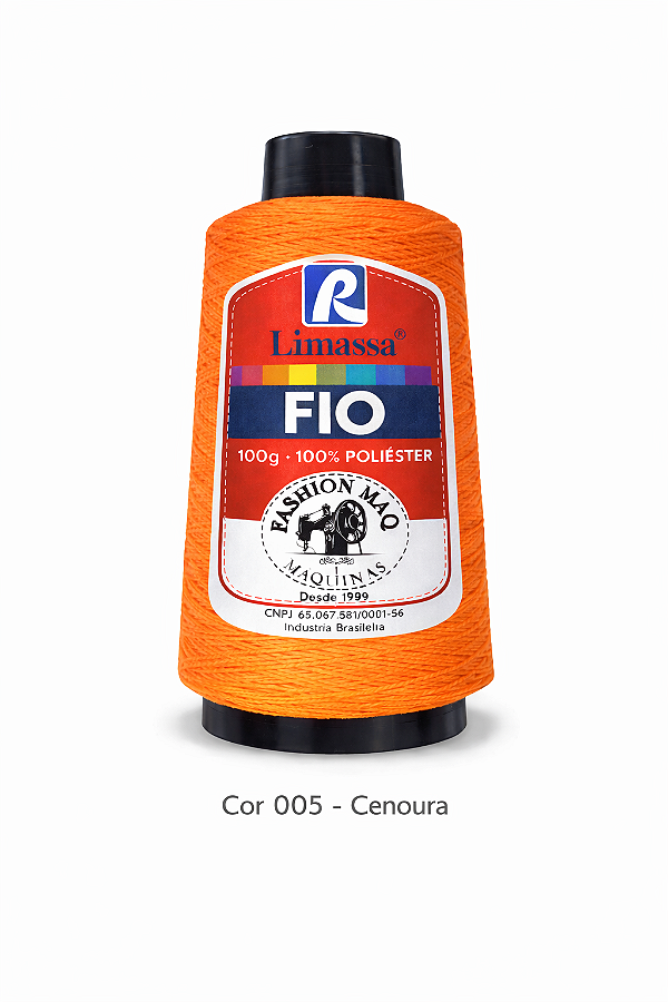 Fio Resistente Cor 005 Cenoura 100g Marca Resistente 100% Poliéster