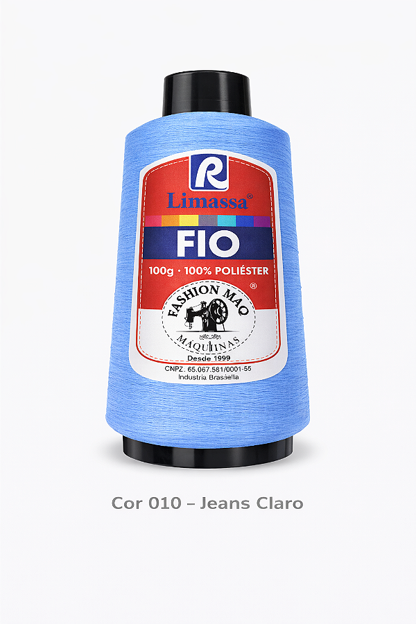Fio Resistente Cor 010 Jeans 100g Marca Resistente 100% Poliéster#