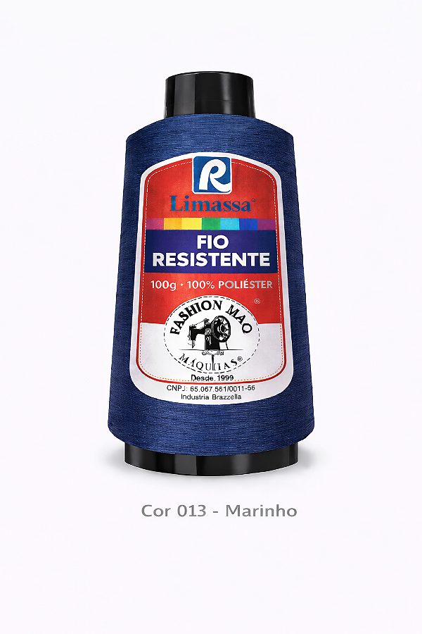 Fio Resistente Cor 013 Marinho 100g Marca Resistente 100% Poliéster