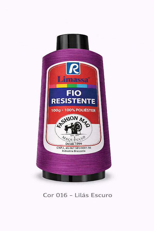 Fio Resistente Cor 016 Lilás Esc 100g Marca Resistente 100% Poliéster