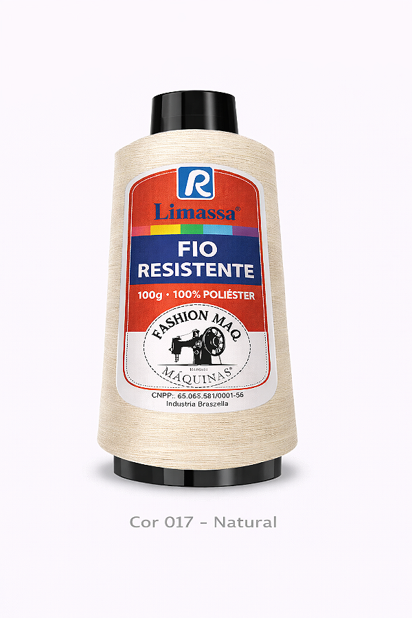 Fio Resistente Cor 017 Natural 100g Marca Resistente 100% Poliéster