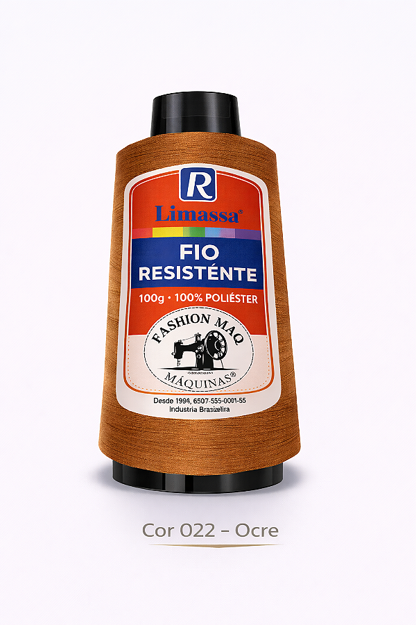 Fio Resistente Cor 022 Ocre 100g Marca Resistente 100% Poliéster#