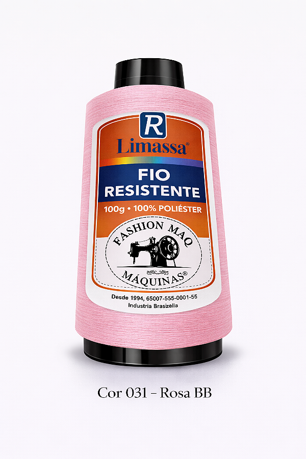 Fio Resistente Cor 031 Rosa Bebê 100g Marca Resistente 100% Poliéster