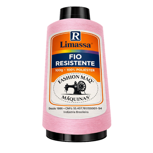 Fio Resistente Cor 031 Rosa Bebê 100g Marca Resistente 100% Poliéster