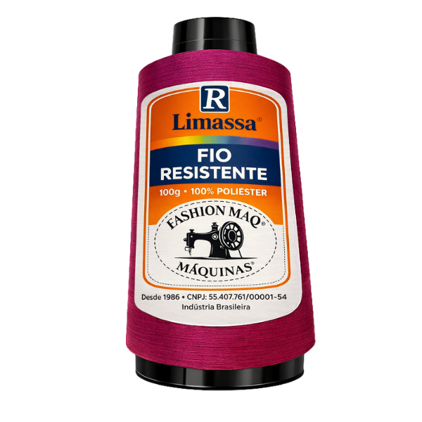 Fio Resistente Cor 036 Uva 100g Marca Resistente 100% Poliéster