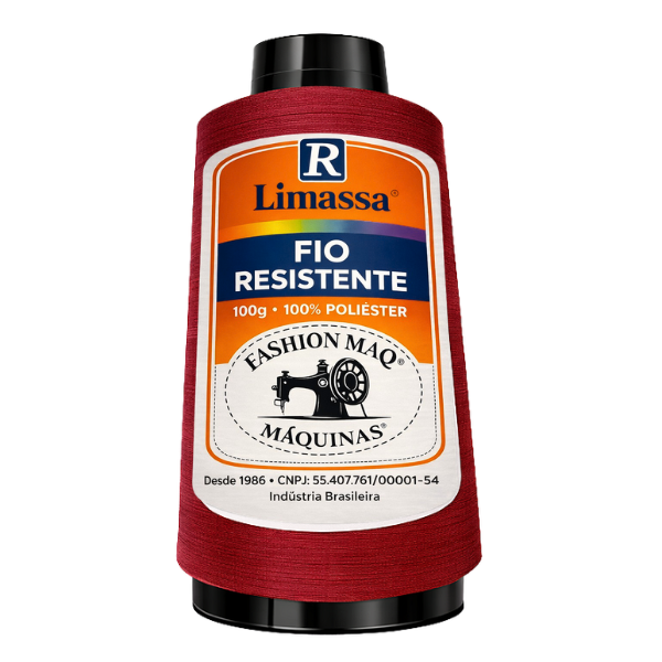 Fio Resistente Cor 037 Vinho 100g Marca Resistente 100% Poliéster