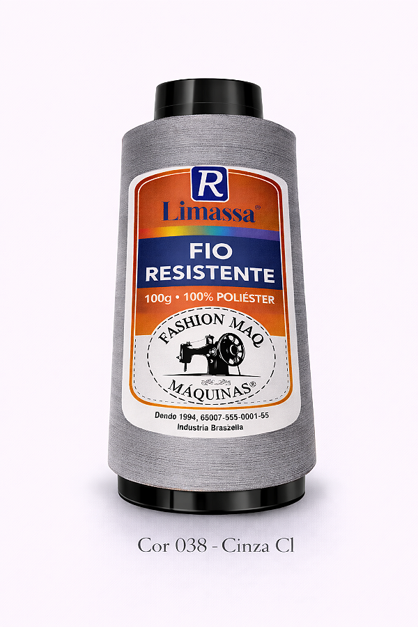 Fio Resistente Cor 038 Cinza Cl 100g Marca Resistente 100% Poliéster