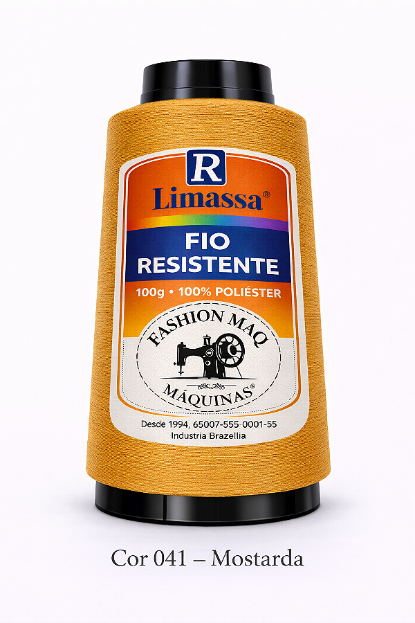 Fio Resistente Cor 041 Mostarda 100g Marca Resistente 100% Poliéster