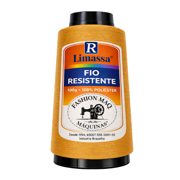 Fio Resistente Cor 041 Mostarda 100g Marca Resistente 100% Poliéster