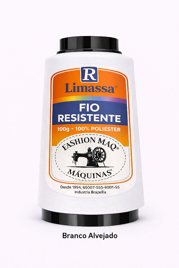 Fio Resistente Cor 067 Alvejado 100g Marca Resistente 100% Poliéster