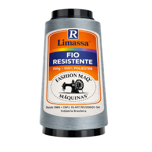 Fio Resistente Cor 252 Estanho 100g Marca Resistente 100% Poliéster