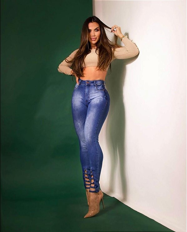 Calça Jeans com Modelador Vânia