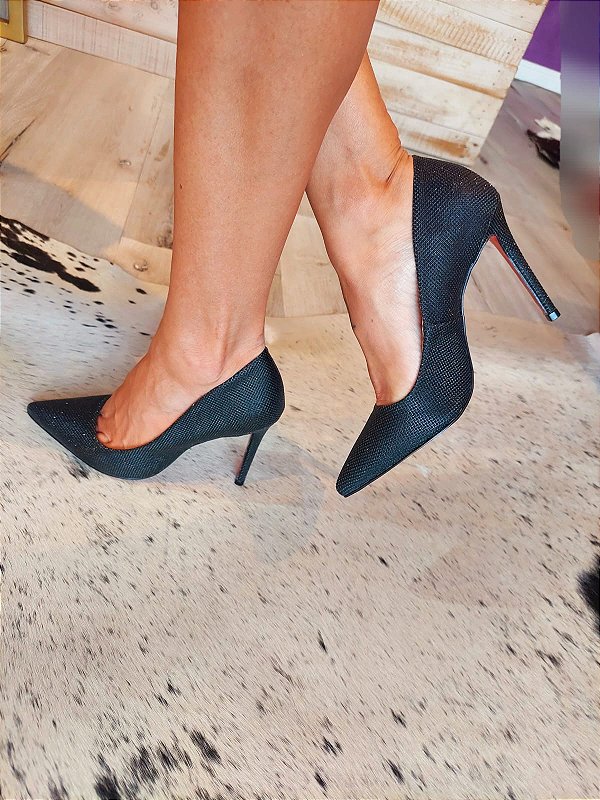 SCARPIN CINDERELA PRETO