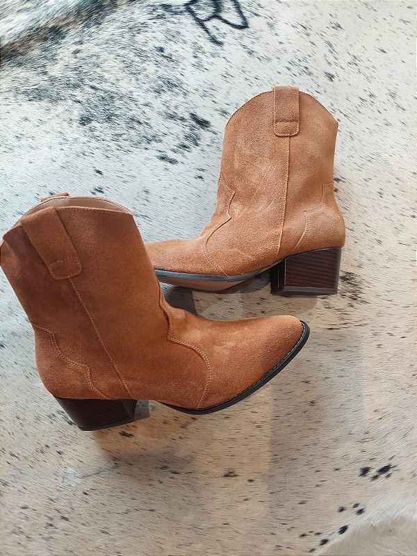 BOTA WESTERN ESTER MARROM COURO