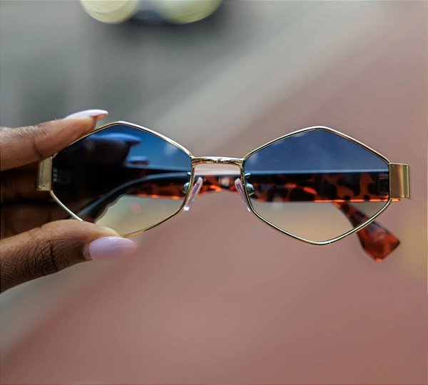 OCULOS DE SOL BIANCA HEXAGONAL DEGRADE