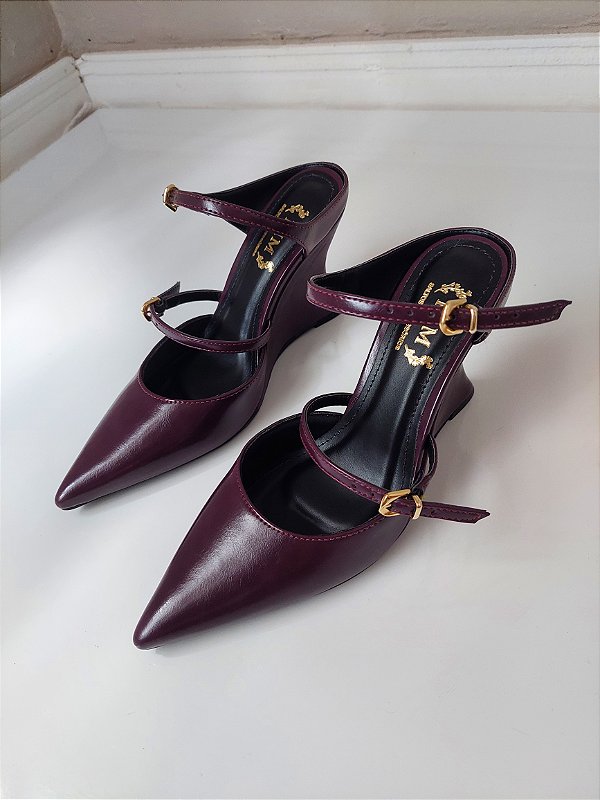 SCARPIN MULE TAMARA ROXO