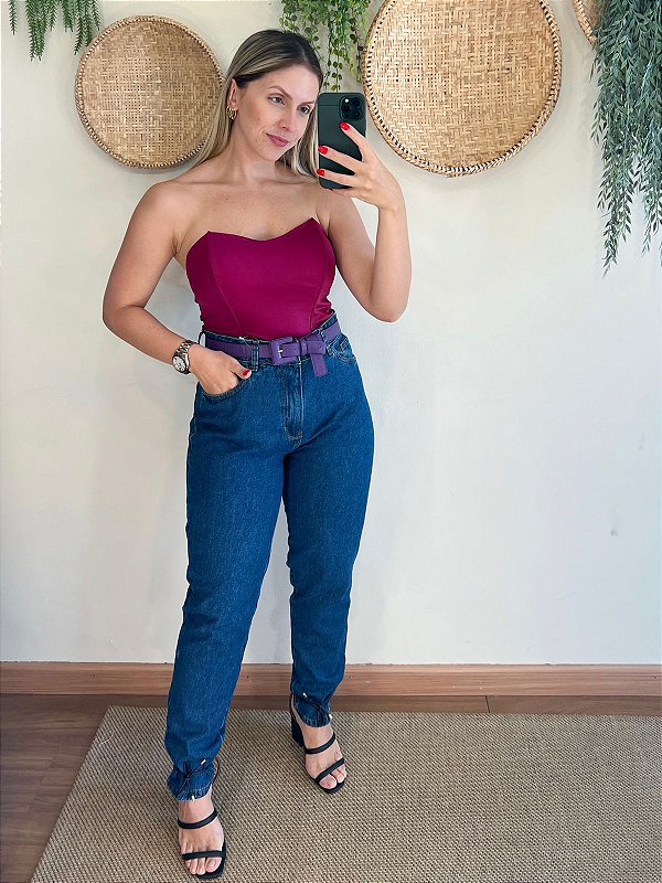 Calça Mom Jeans Dela