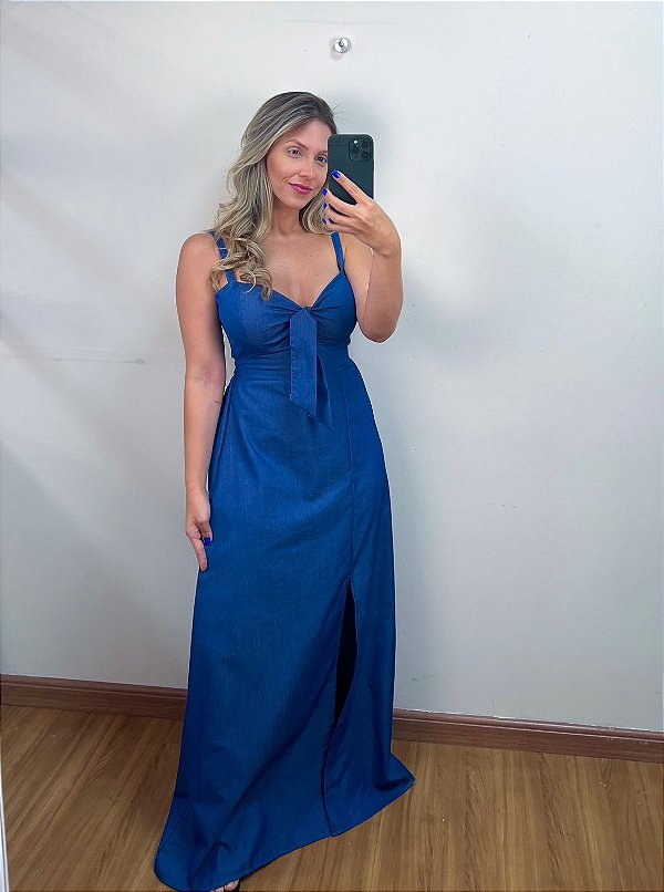 Vestido Jeans Longo