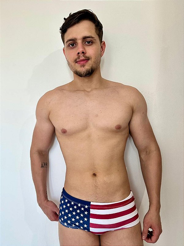 Sunga Tradicional Bandeira EUA MenF5