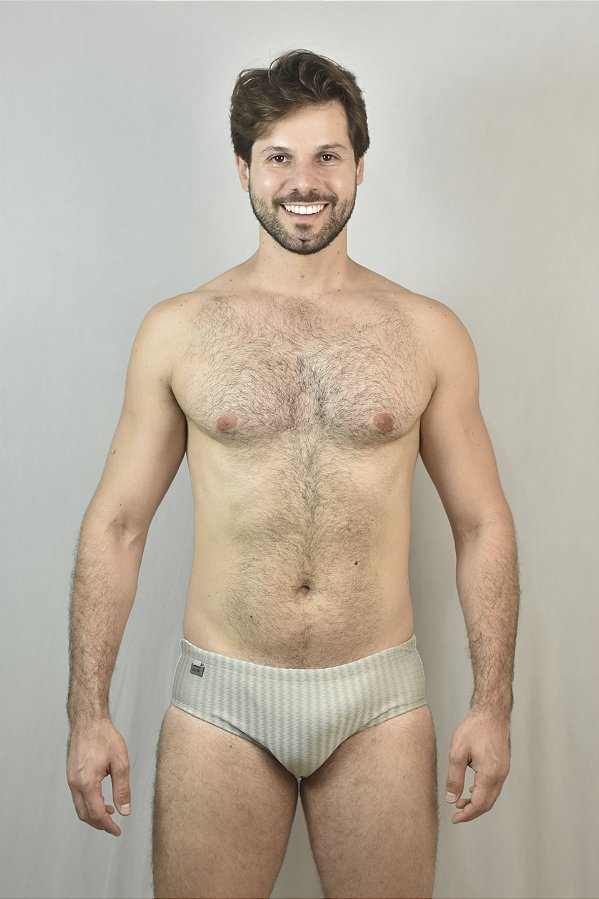 Sunga Lisa Slim Azul Chumbo MenF5