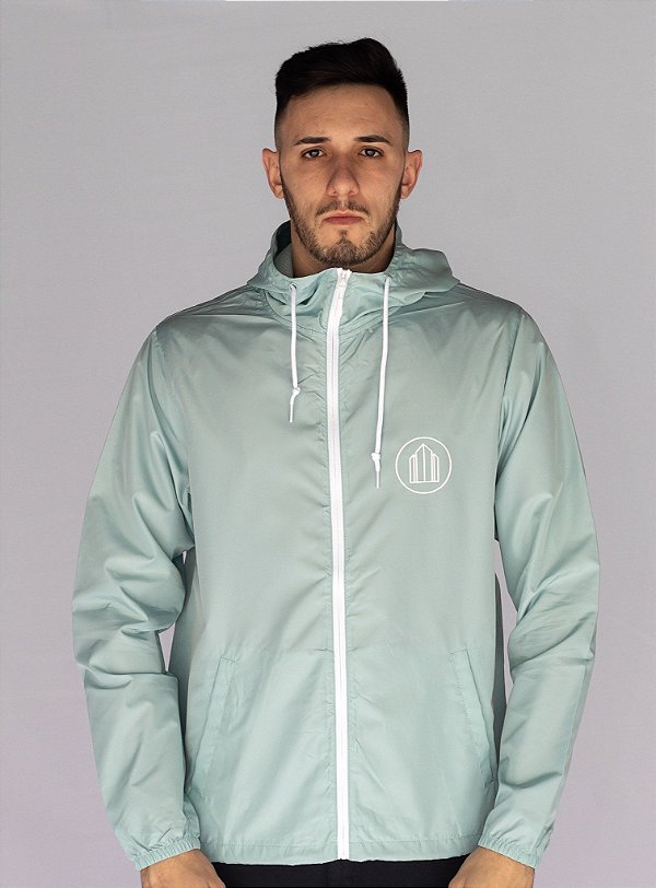 Jaqueta BTB Capuz Windbreaker - Aqua Blue