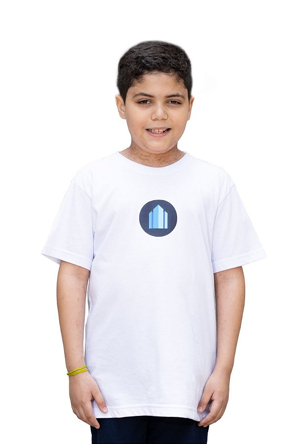Camiseta Infantil Logo Basic Branca