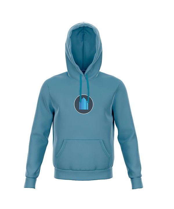 Moletom Basic Azul Jeans