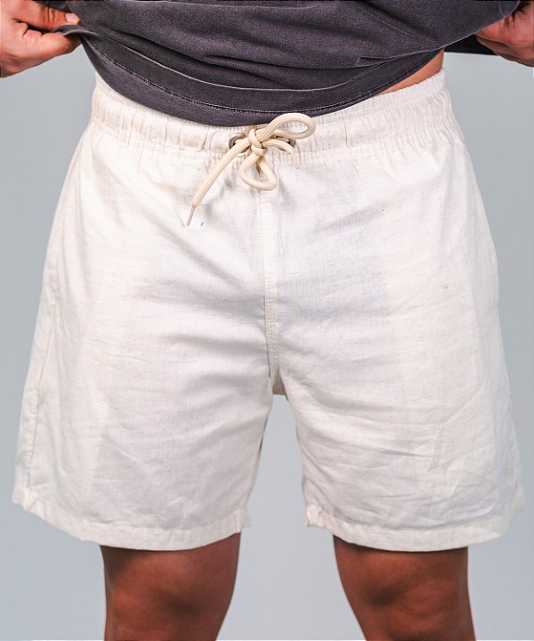 Shorts Linho BTB Areia