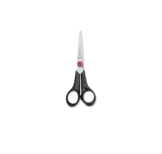 Tesoura Hobby 664N-5.1/2 Ponto Vermelho 5 1/2" Preta Mundial