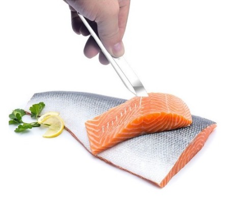 Pinça Culinária Remover Espinha Peixe Inox 12cm Clink